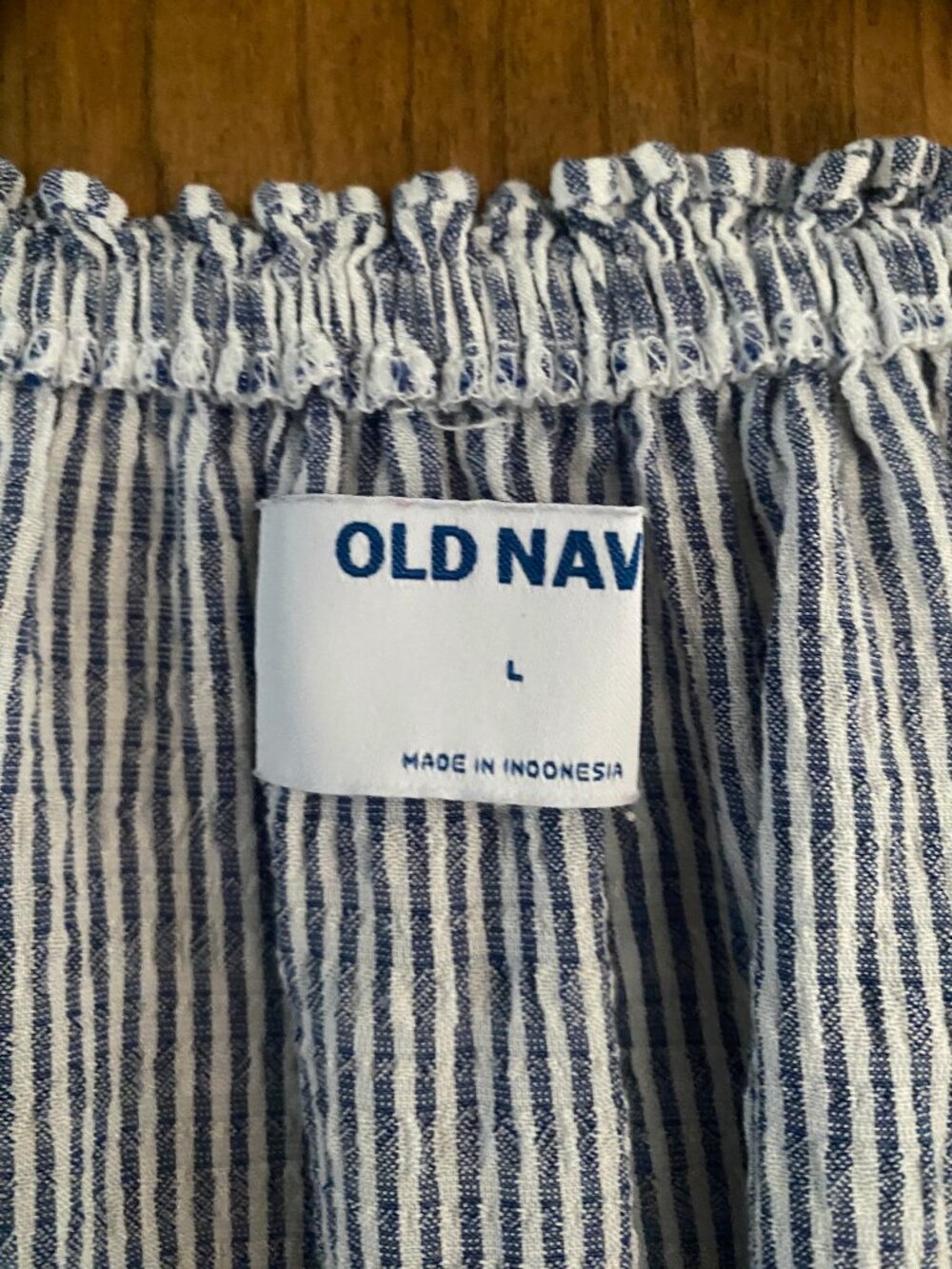 Old Navy stripe blouse - Picture 2 of 4